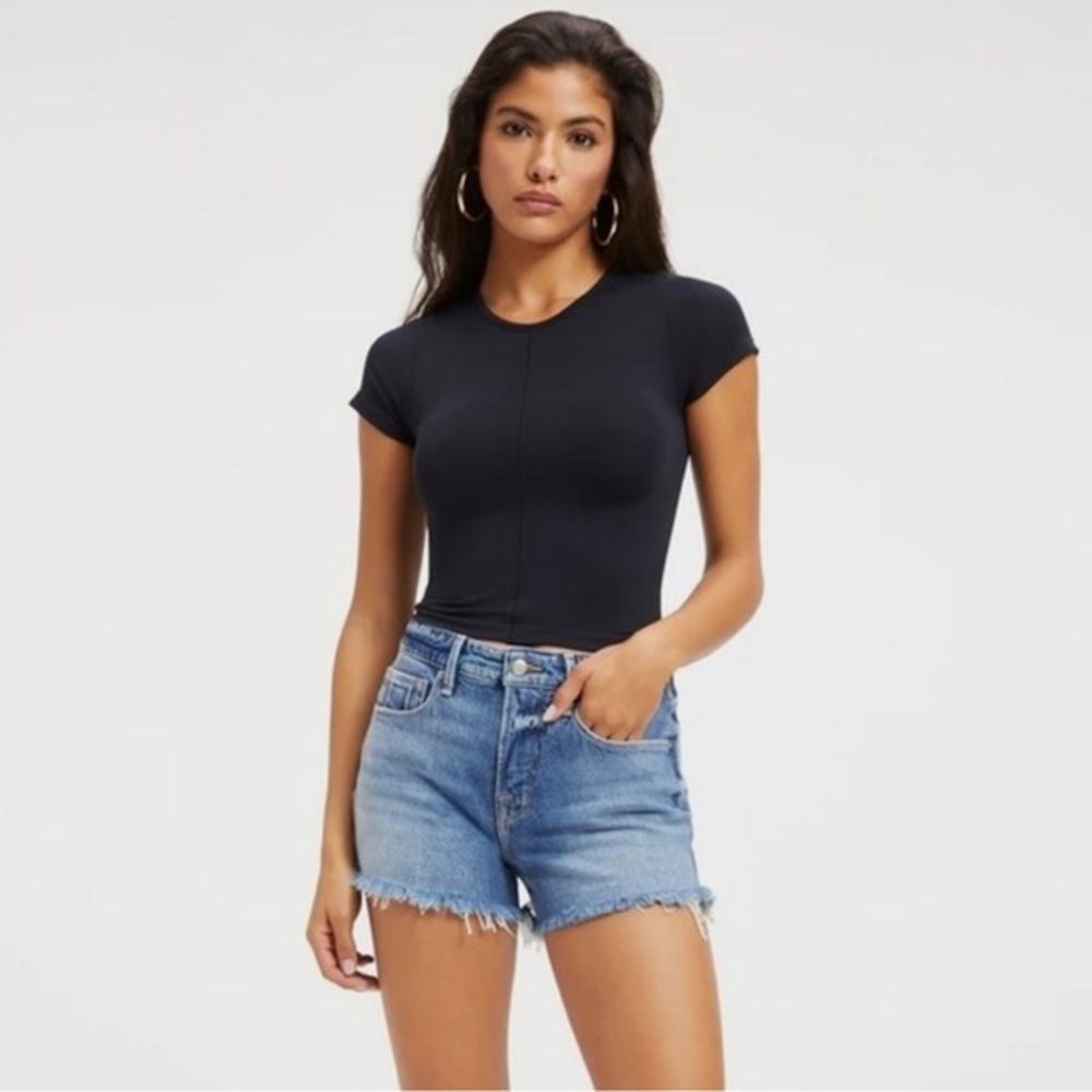 NWT Good American Good '90s Short in Blue694, Size 4